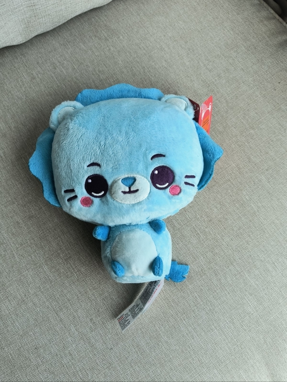 Gund Drops Lion Roger Roars Plush Stuffed Animal Soft Pet Blue NWT